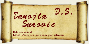 Danojla Surović vizit kartica